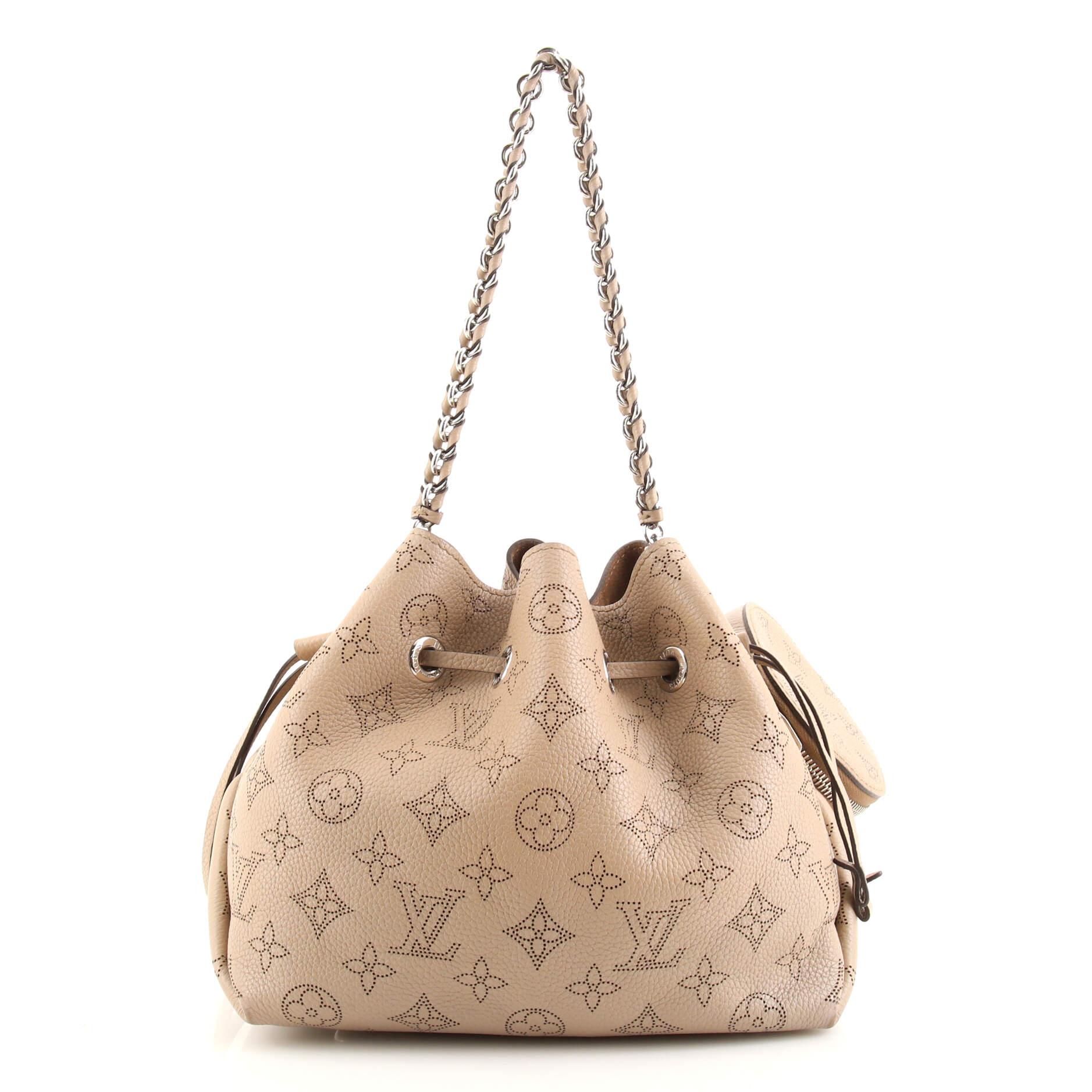 Louis Vuitton Bella Bucket Bag Mahina Leather In Good Condition In NY, NY