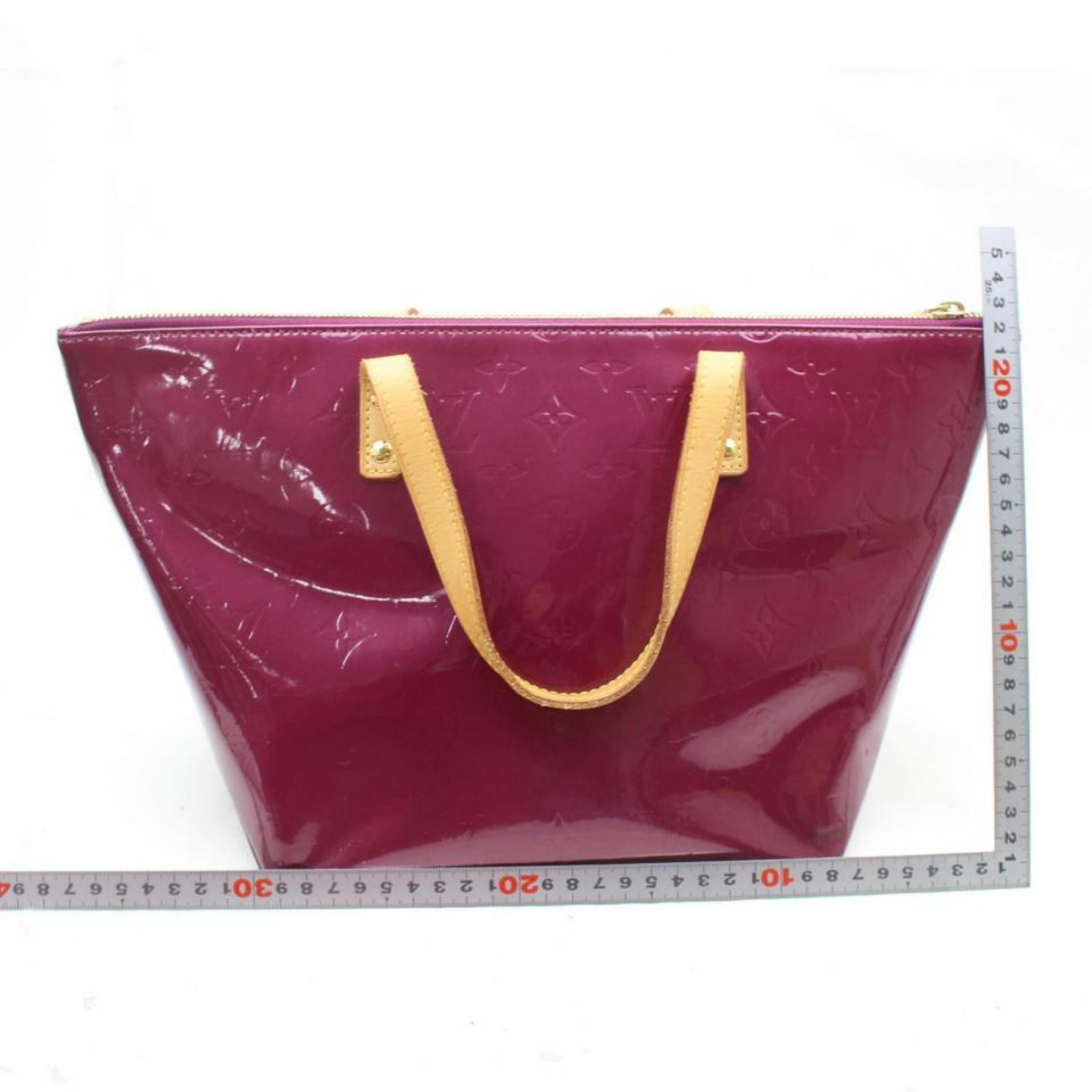 Louis Vuitton Bellevue Amarante Monogram Vernis Pm 869317 Purple Patent Leather For Sale 1