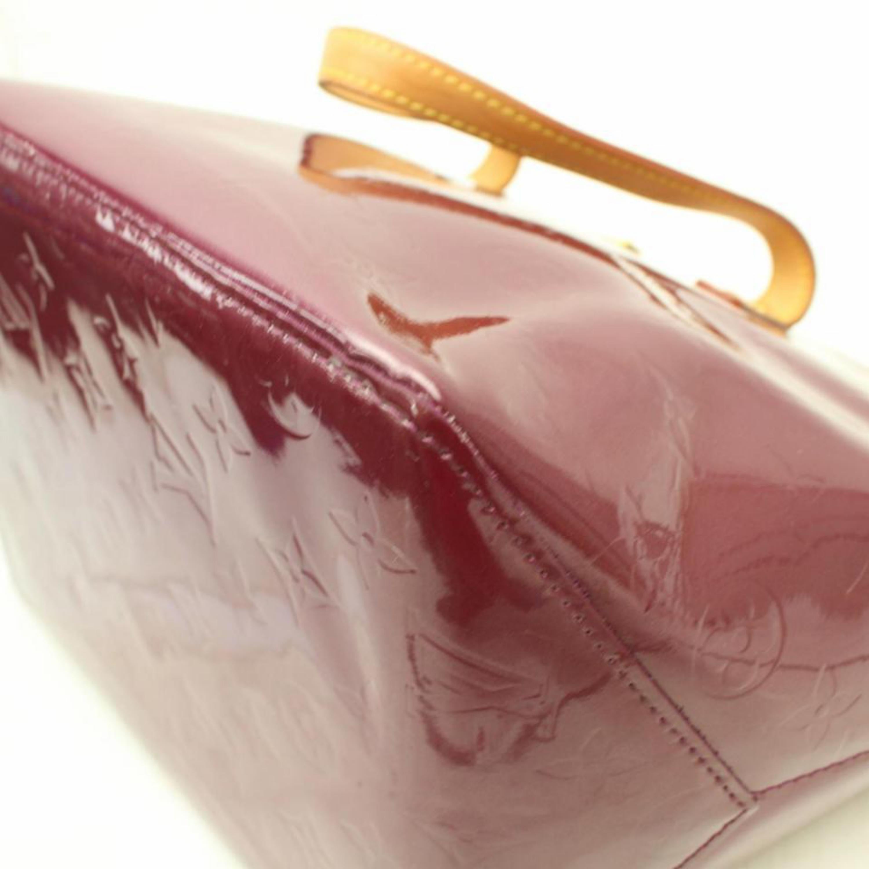 Louis Vuitton Bellevue Amarante Monogram Vernis Pm 869317 Purple Patent Leather For Sale 2