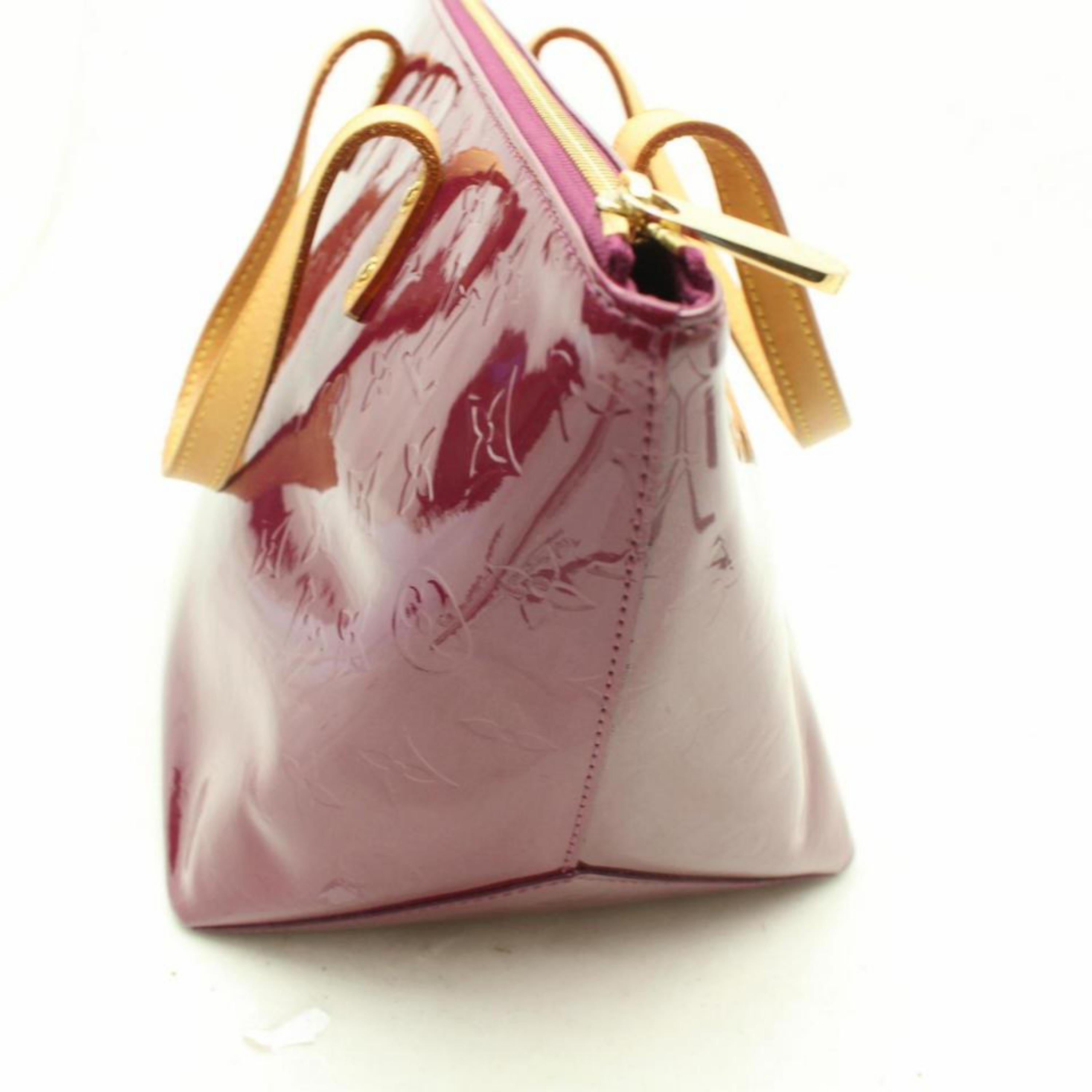 Louis Vuitton Bellevue Amarante Monogram Vernis Pm 869317 Purple Patent Leather For Sale 3