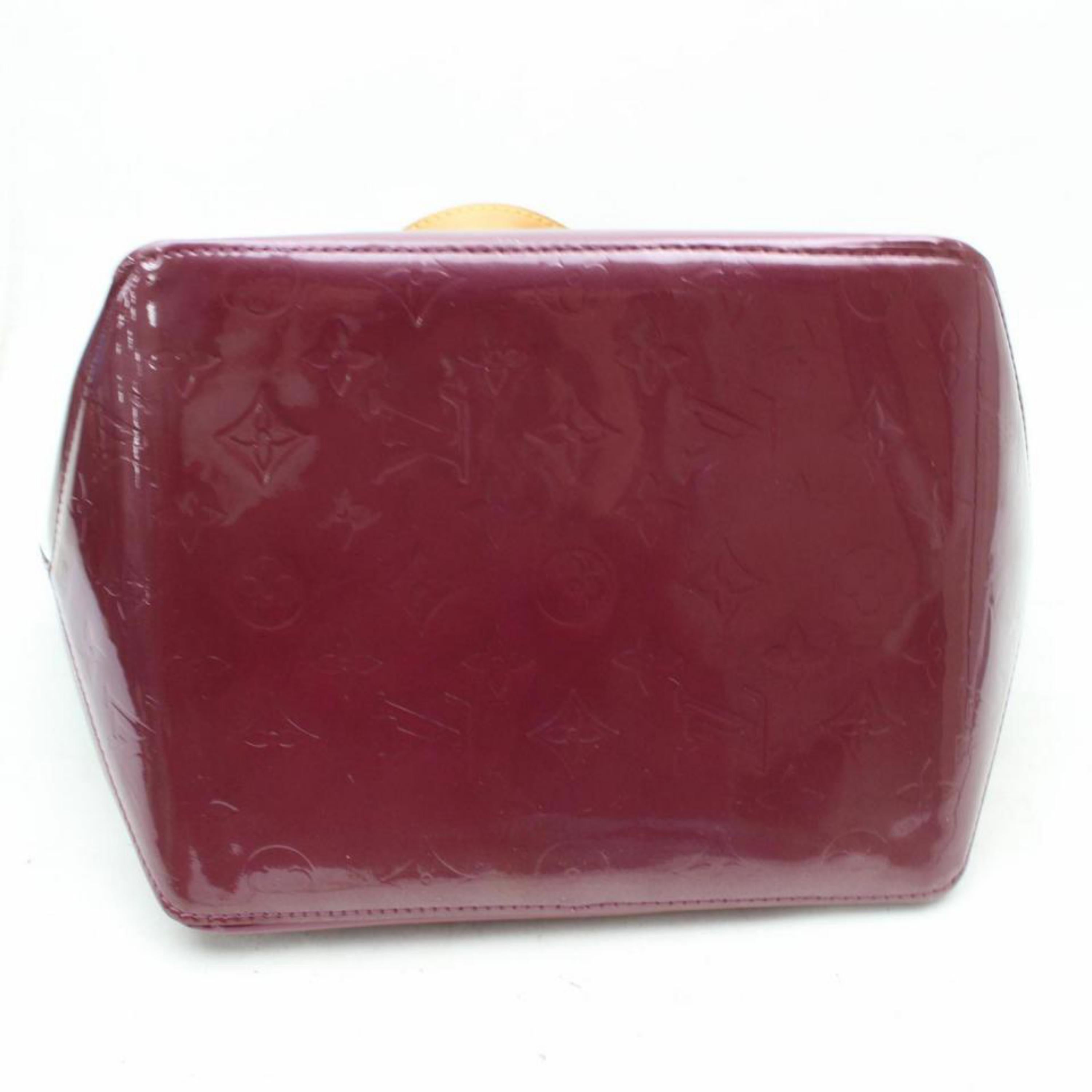 Louis Vuitton Bellevue Amarante Monogram Vernis Pm 869317 Purple Patent Leather For Sale 4