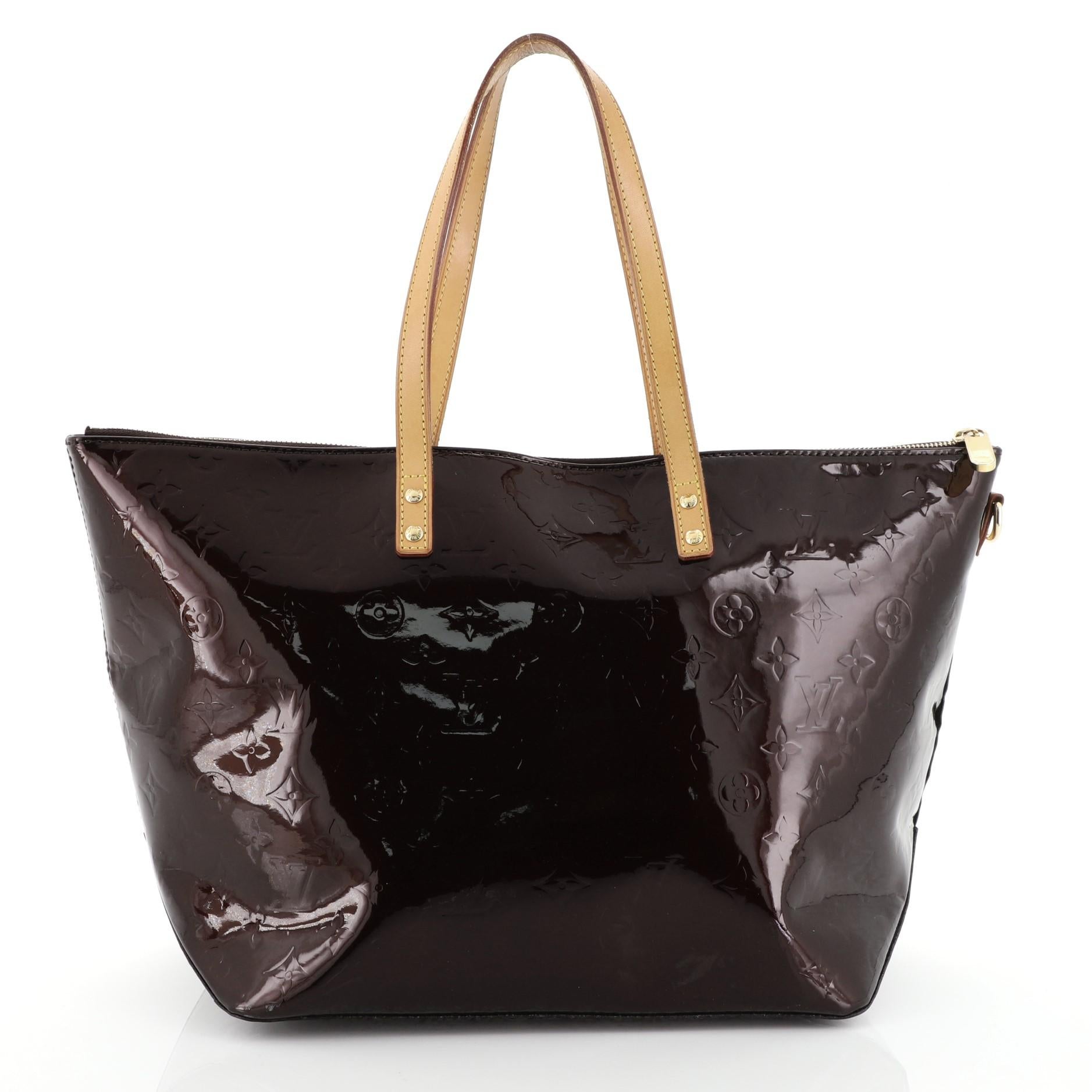 Black Louis Vuitton Bellevue Handbag Monogram Vernis GM