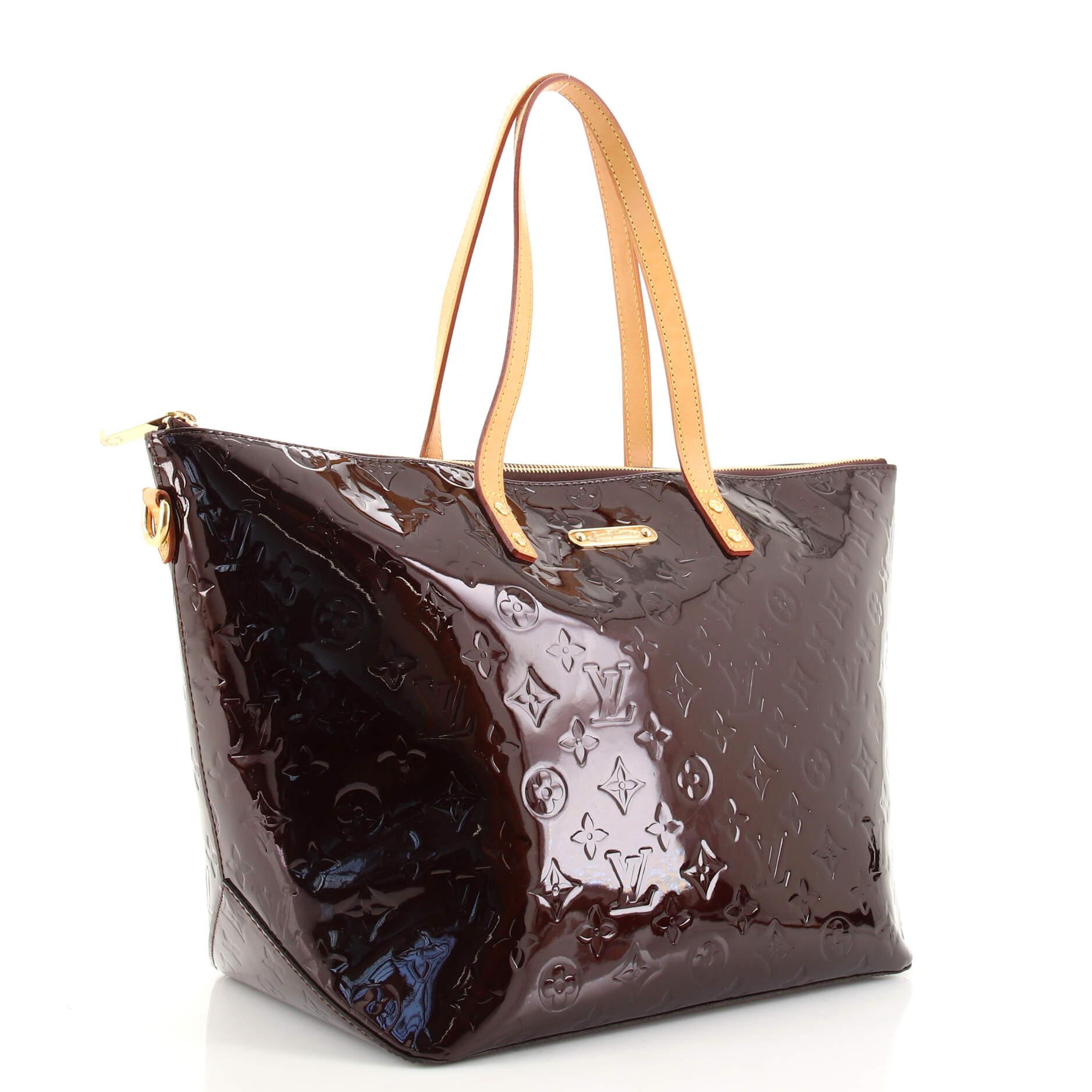 Black Louis Vuitton Bellevue Handbag Monogram Vernis GM