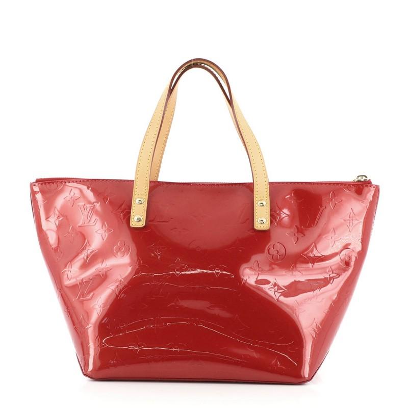 Louis Vuitton Bellevue Handbag Monogram Vernis PM In Good Condition In NY, NY