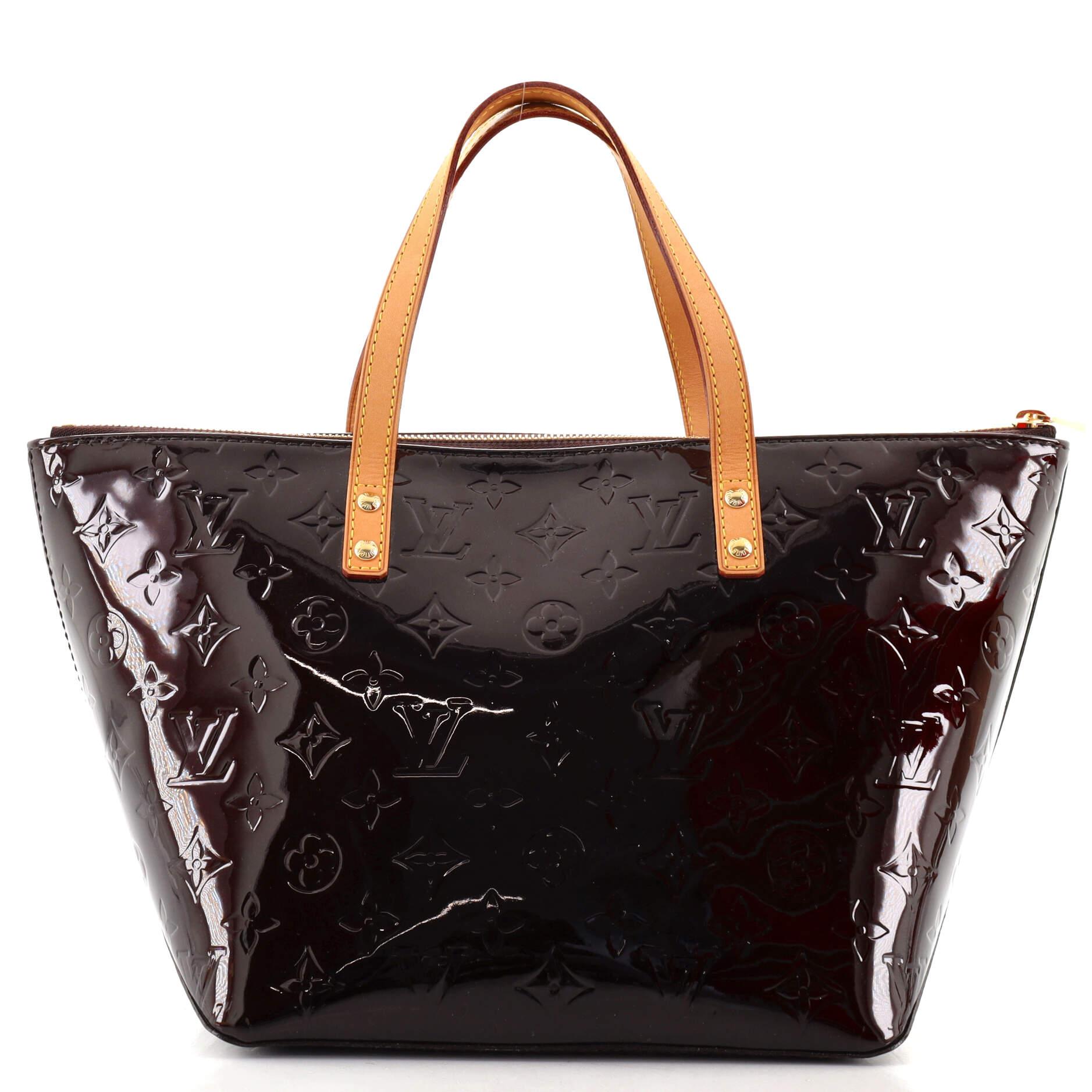 Black Louis Vuitton Bellevue Handbag Monogram Vernis PM