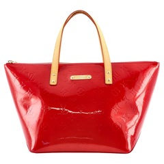 Louis Vuitton - Authenticated Bellevue Handbag - Patent Leather Purple Plain for Women, Very Good Condition