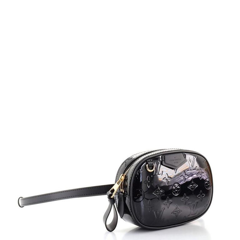 Black Louis Vuitton Belt Bag Monogram Vernis