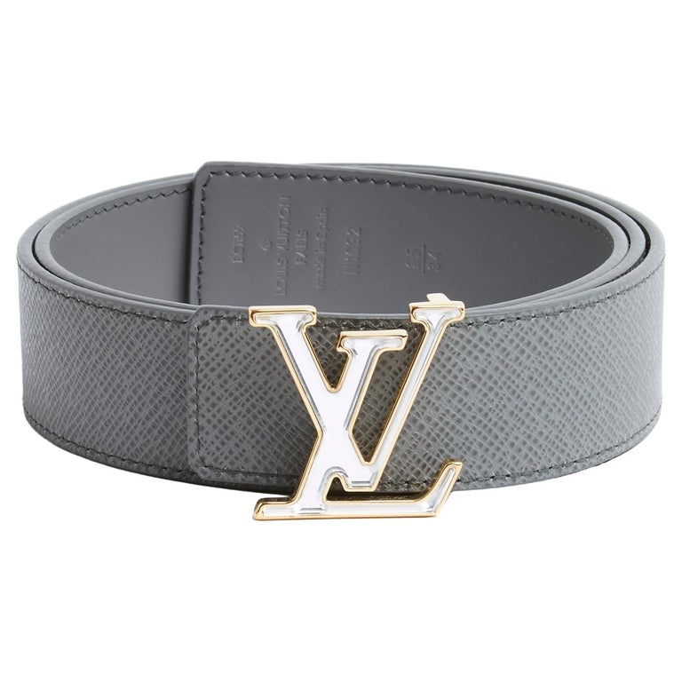 Louis Vuitton Vintage - Ostrich Leather Initiales Belt - Blue Navy