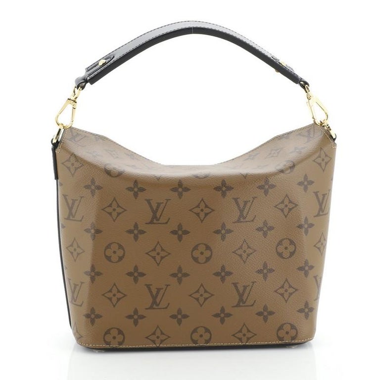 Louis Vuitton Bento Box Handbag Reverse Monogram Canvas EW For Sale at 1stdibs