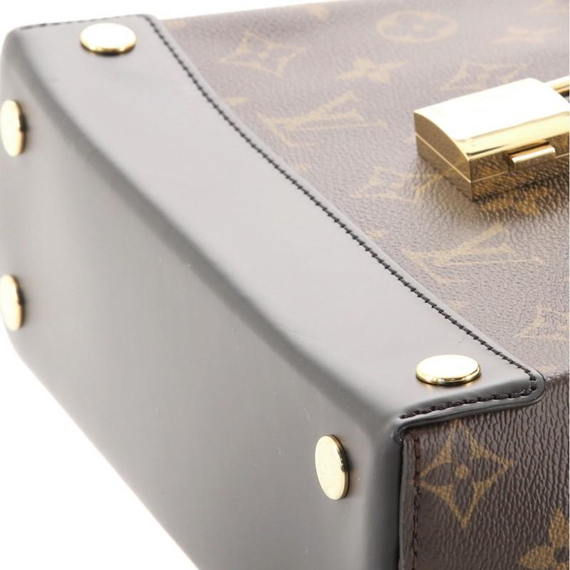 Louis Vuitton Bento Box Handbag Reverse Monogram Canvas EW In Good Condition In NY, NY