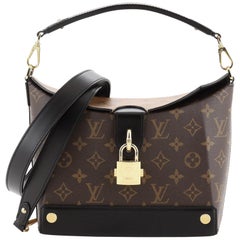 Louis Vuitton Bento Box Handbag Reverse Monogram Canvas EW