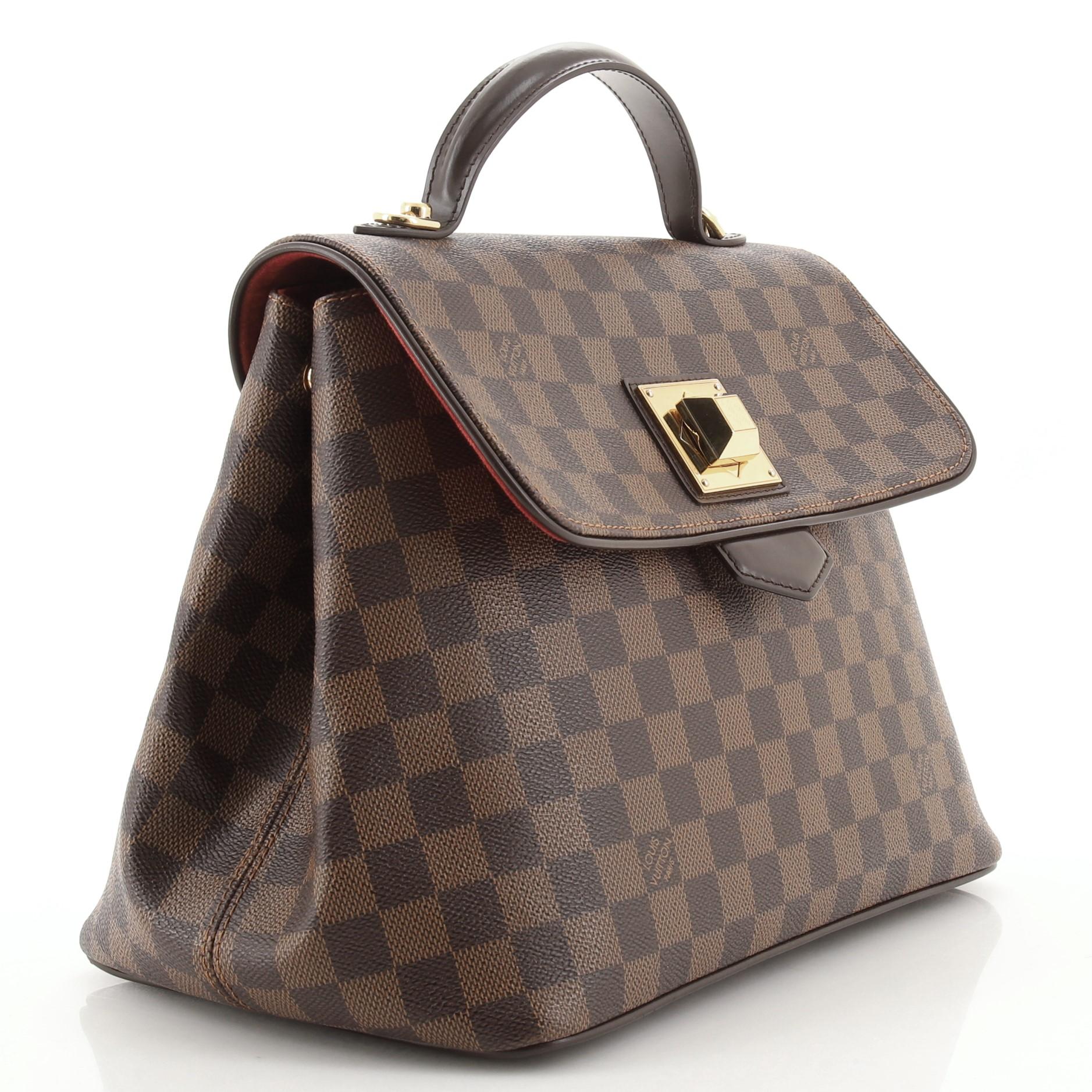 Gray Louis Vuitton Bergamo Handbag Damier MM