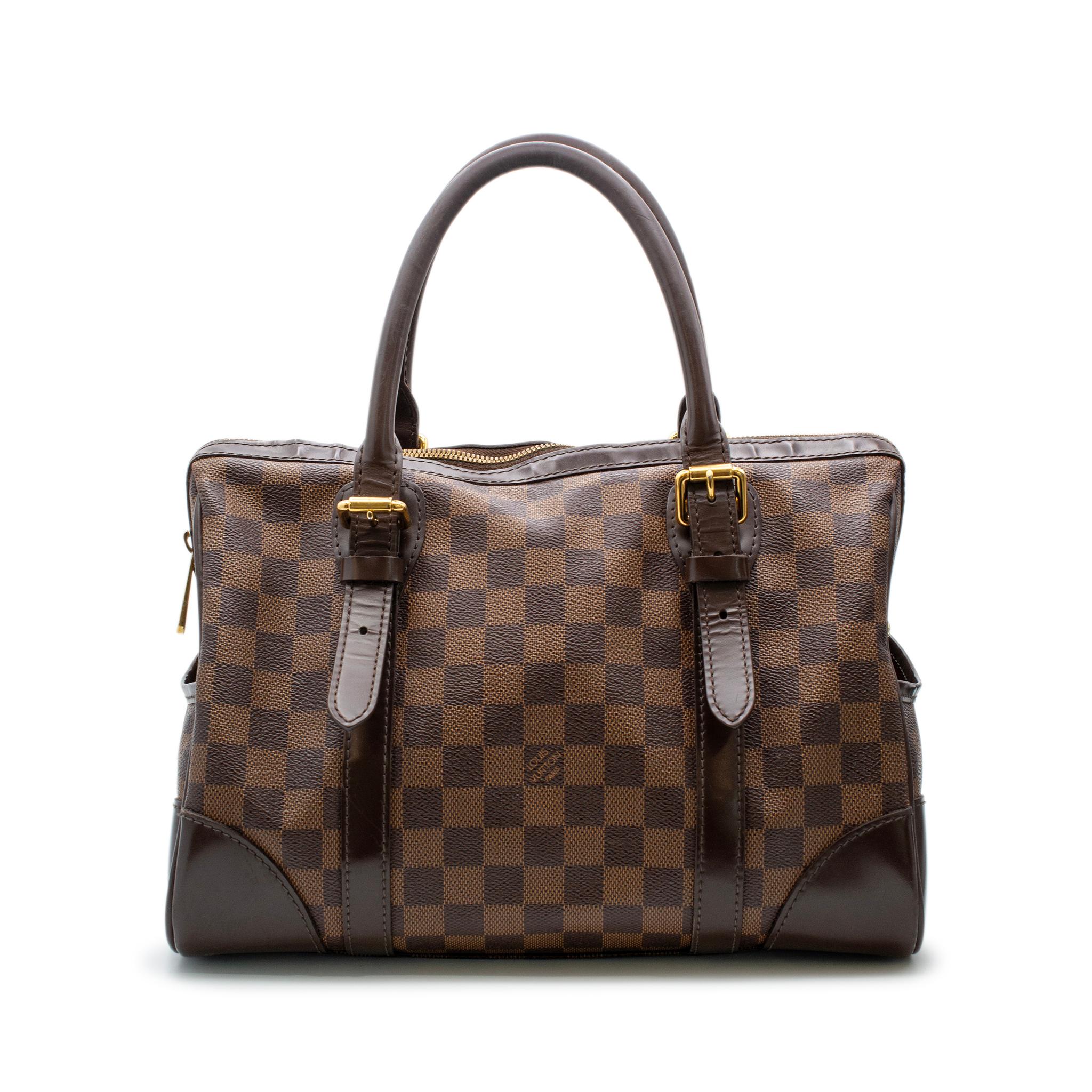 Louis Vuitton Berkeley Damier Ebene N52000 Ladies Leather Handbag For Sale 6