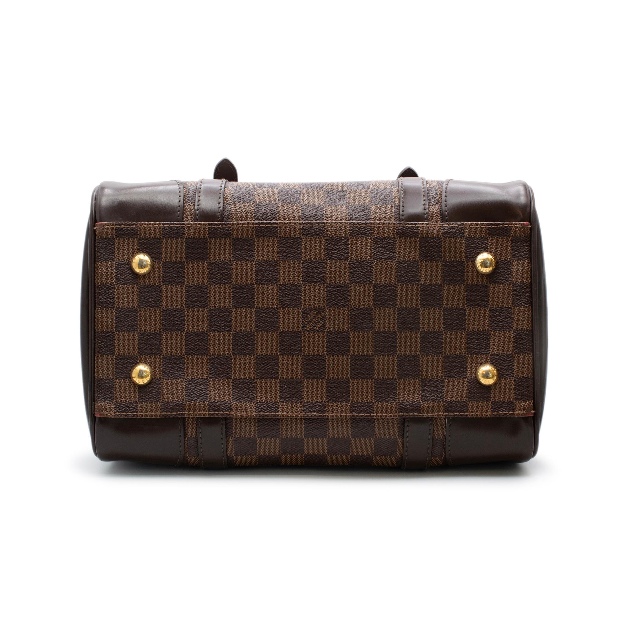 Louis Vuitton Berkeley Damier Ebene N52000 Ladies Leather Handbag For Sale 7