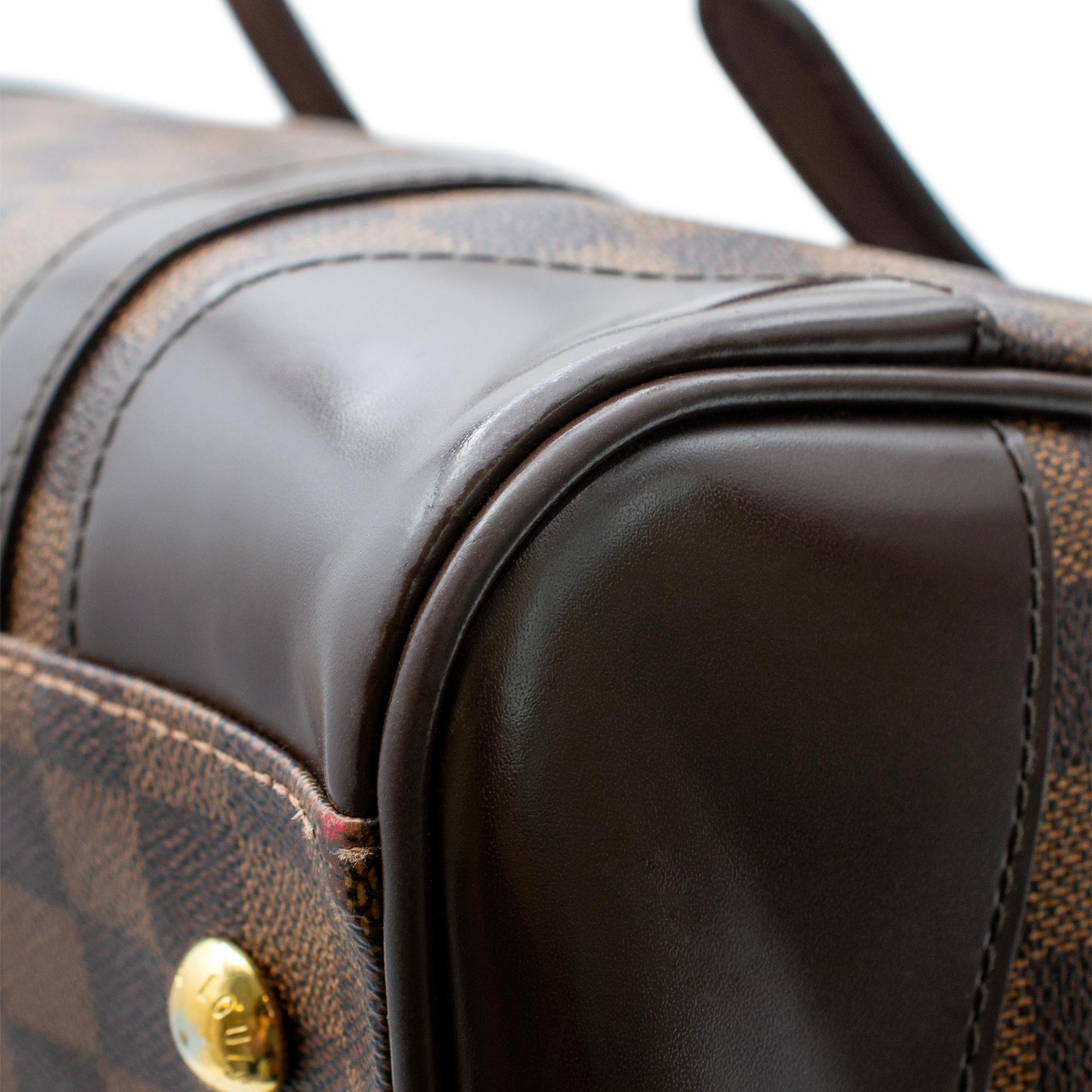 Louis Vuitton Berkeley Damier Ebene N52000 Ladies Leather Handbag For Sale 13
