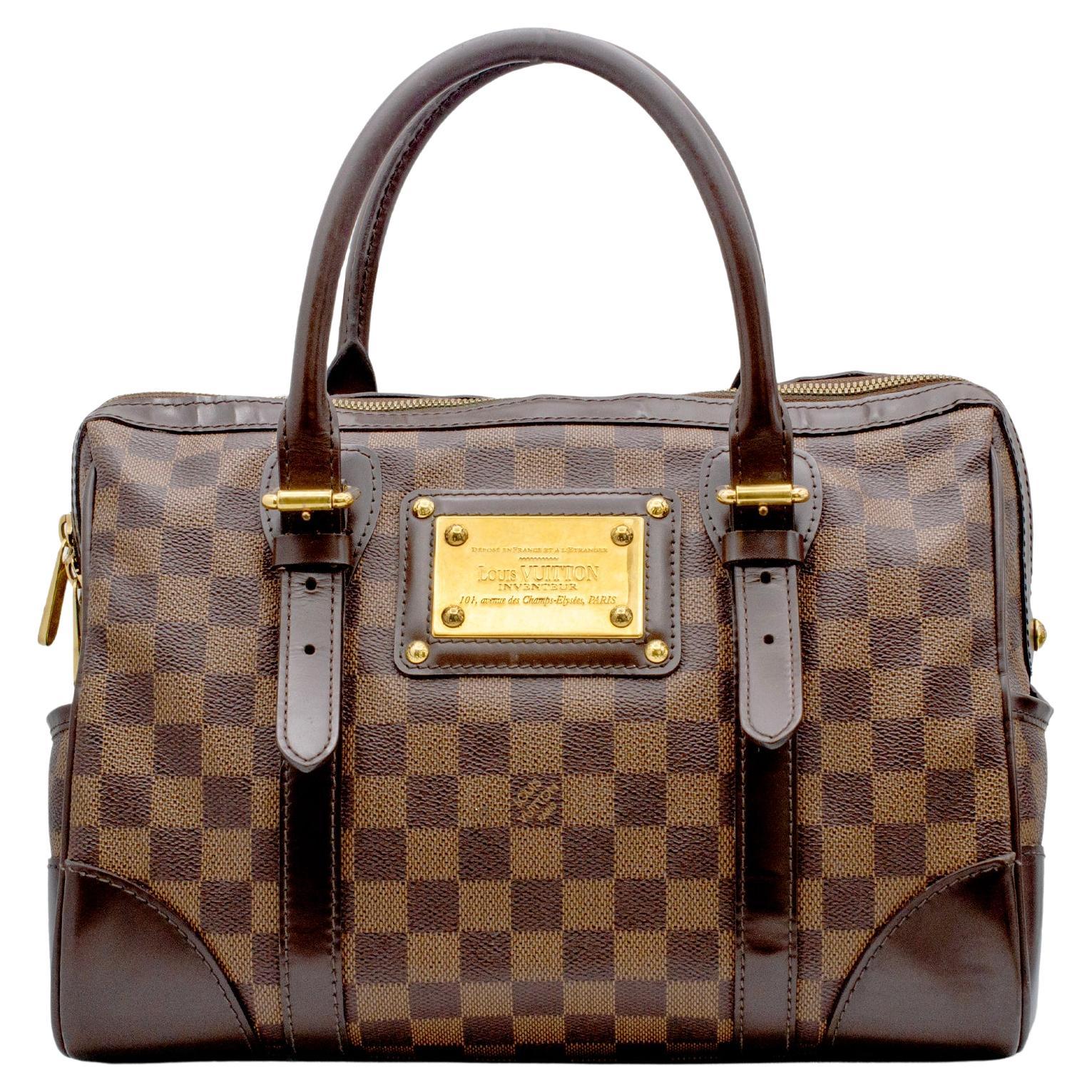 Louis Vuitton Berkeley Damier Ebene N52000 Ladies Leather Handbag For Sale