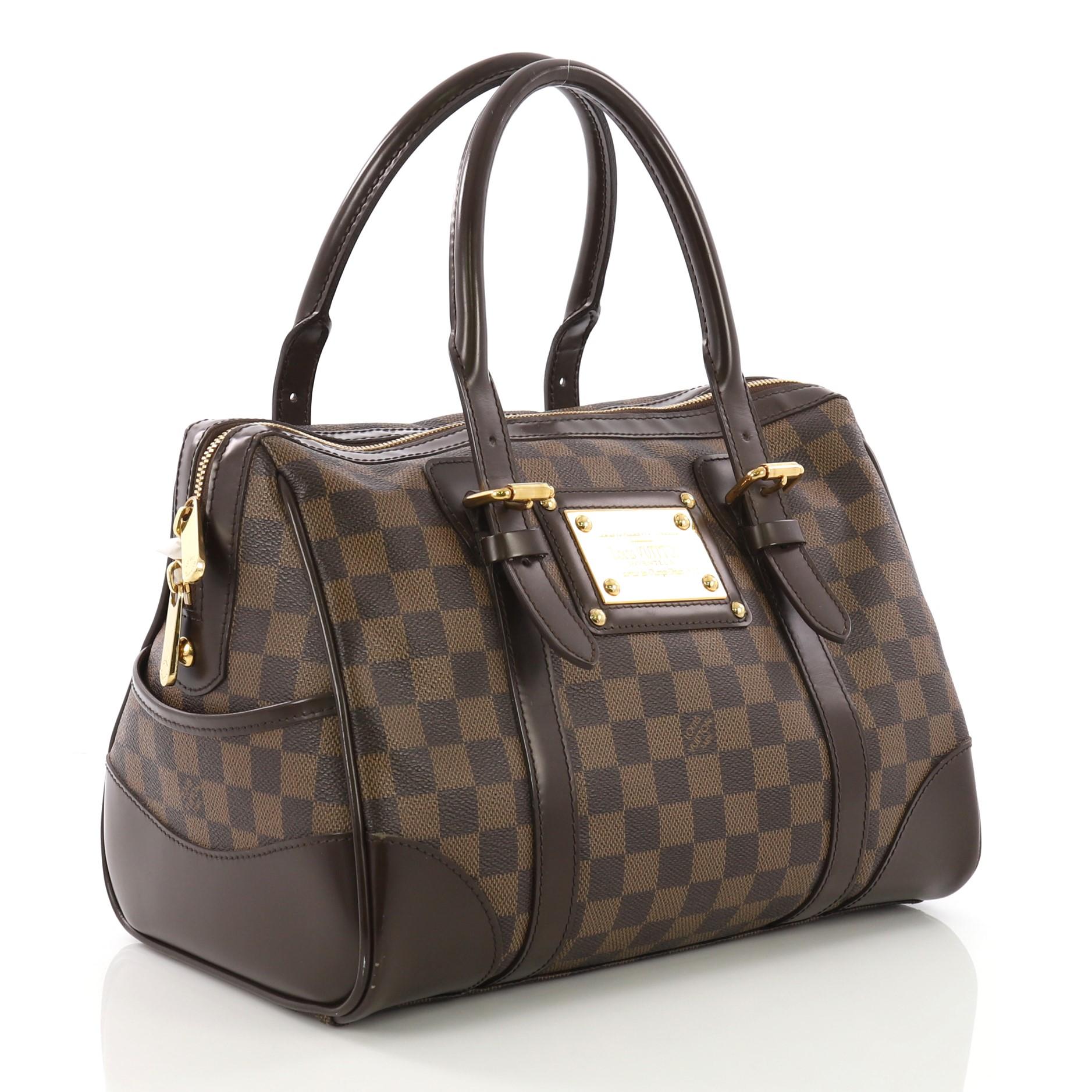 Black Louis Vuitton Berkeley Handbag Damier