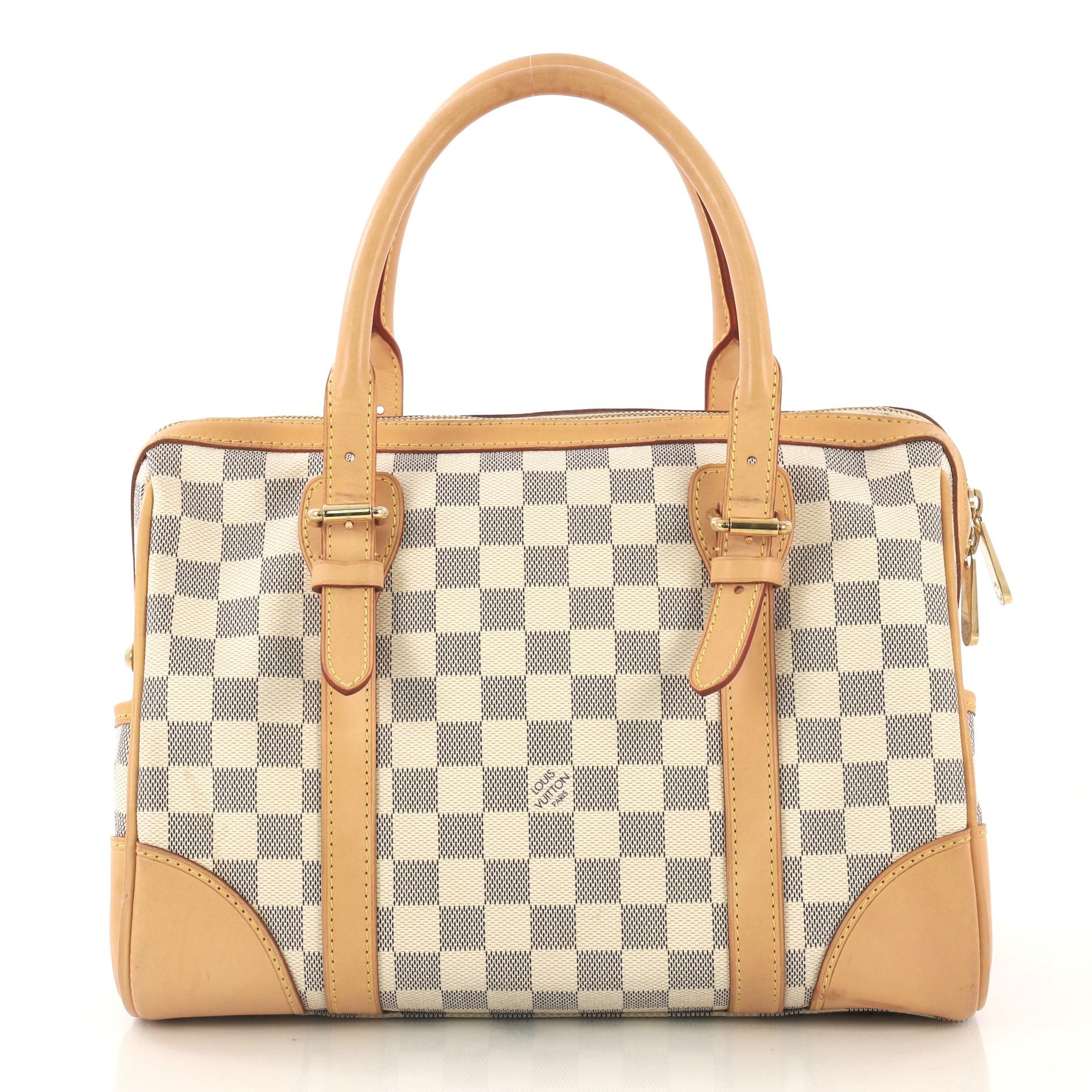  Louis Vuitton Berkeley Handbag Damier In Good Condition In NY, NY