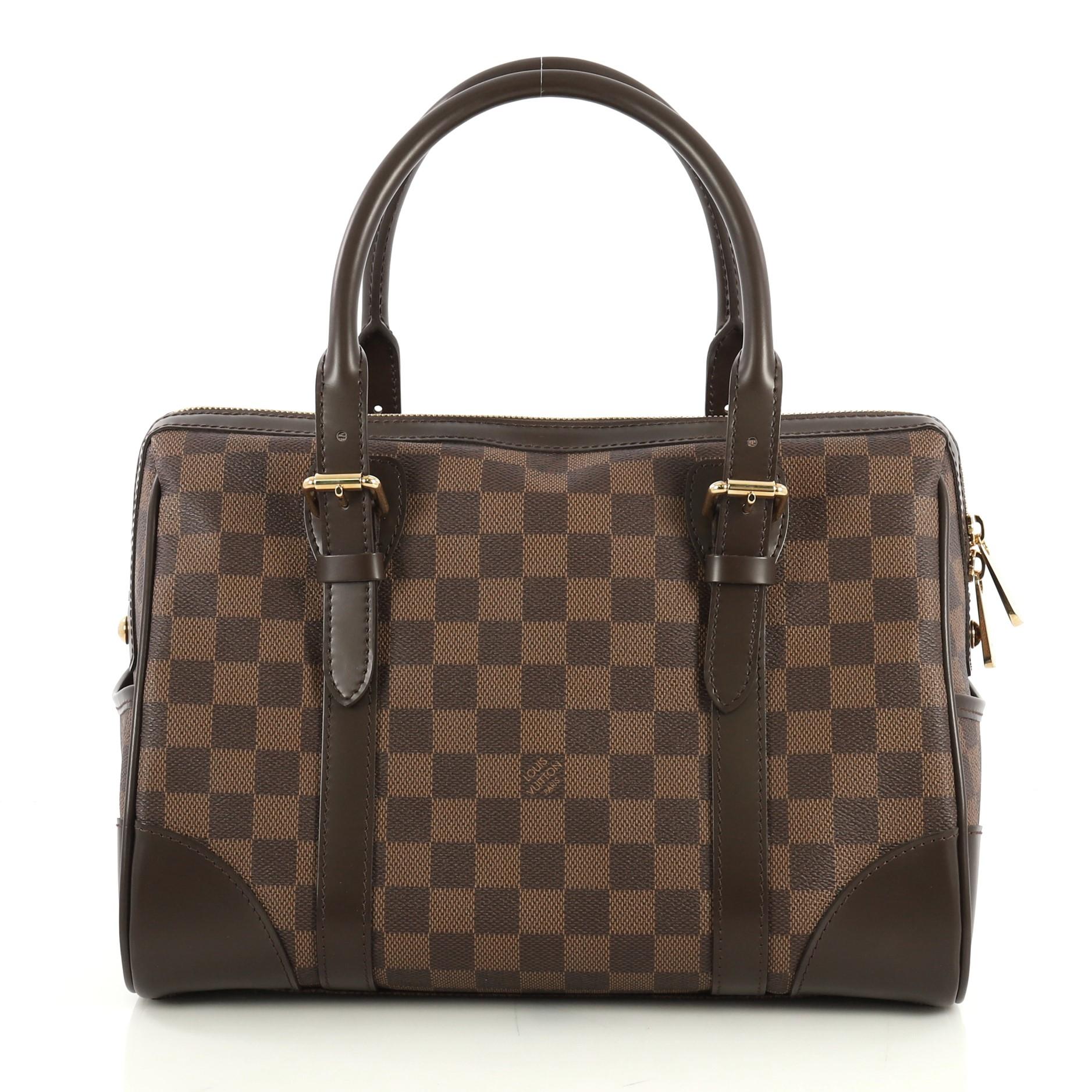Black Louis Vuitton Berkeley Handbag Damier,