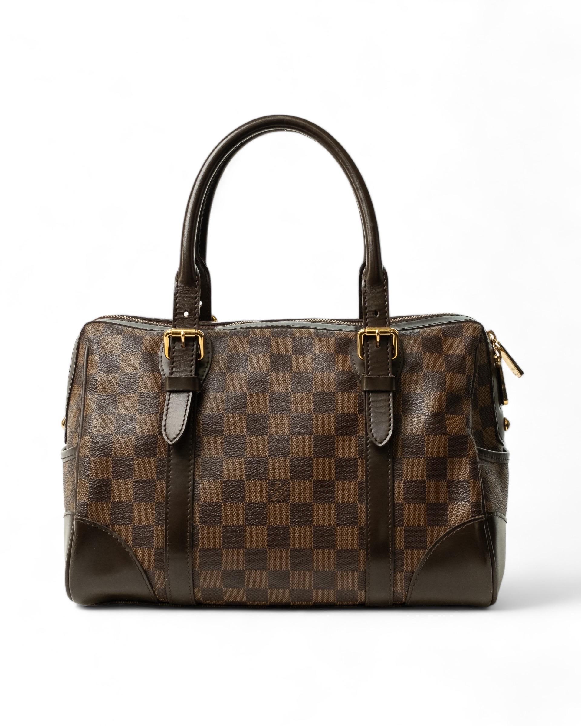 Women's Louis Vuitton Berkeley MM Damier Ebene Borsa A Spalla
