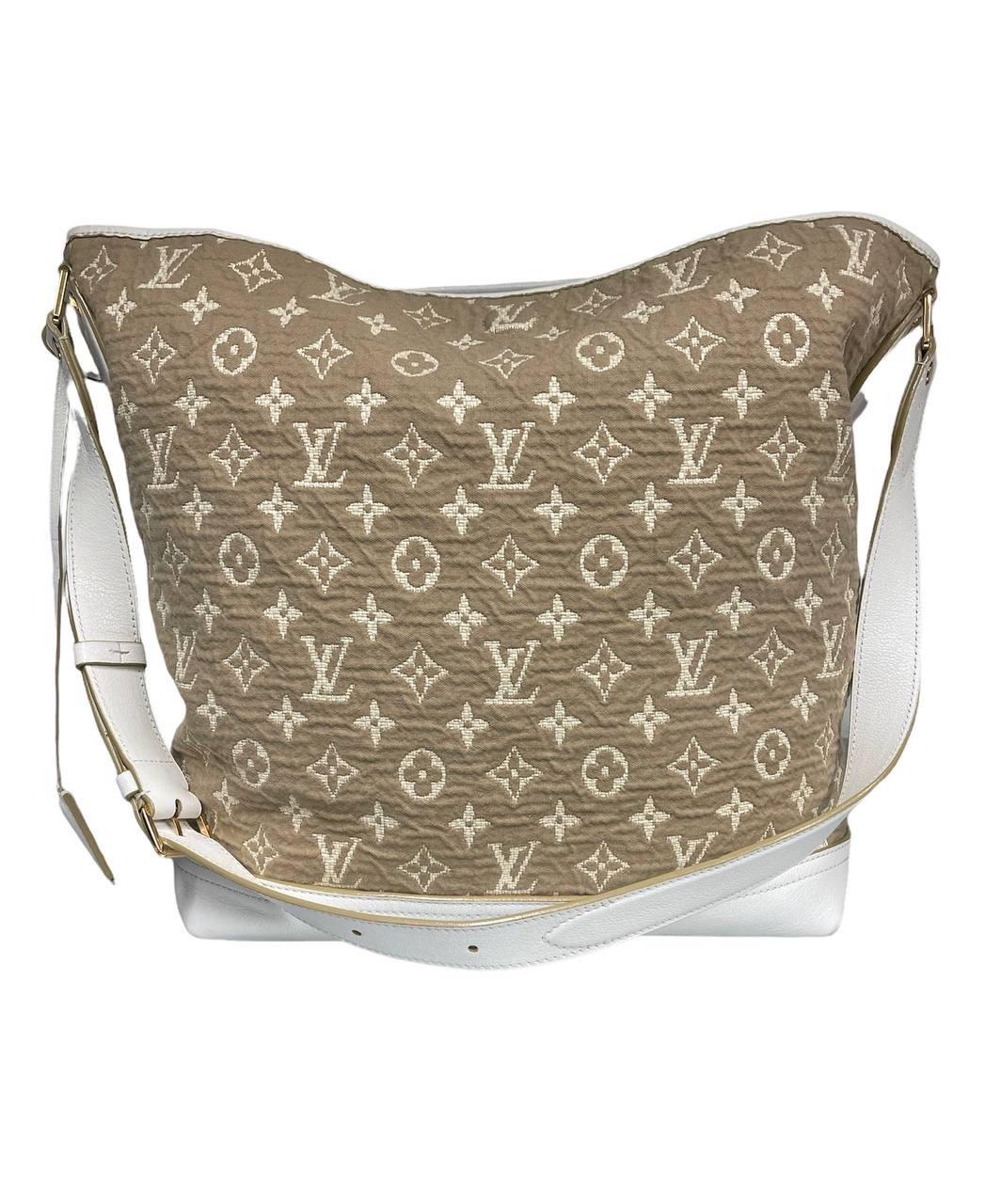 Louis Vuitton Besace Shoulder Bag Beige White In Good Condition For Sale In Torre Del Greco, IT