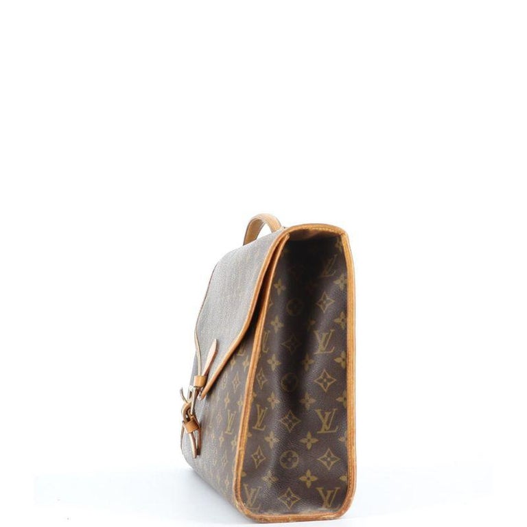 Louis Vuitton Beverly Briefcase with Monogram Canvas and Leather For Sale  at 1stDibs