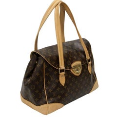Louis Vuitton Beverly GM Brown Monogram Canvas and Calfskin Shoulder Bag