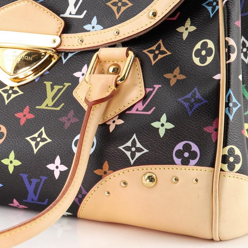 Black Louis Vuitton Beverly Handbag Monogram Multicolor GM