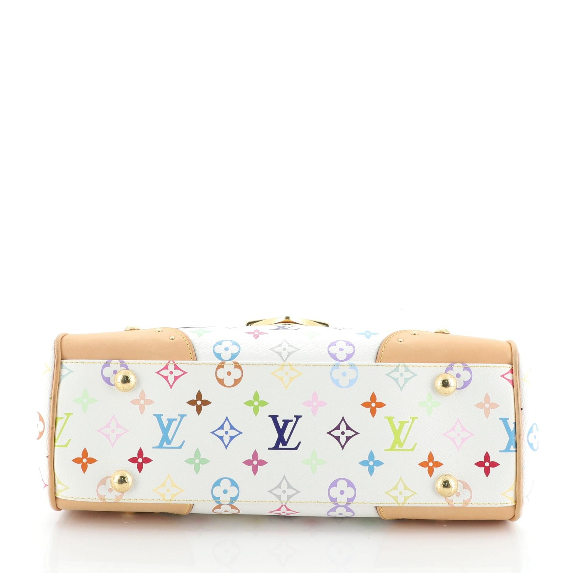 Louis Vuitton Beverly Handbag Monogram Multicolor MM In Good Condition In NY, NY