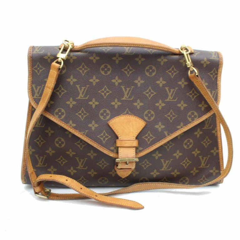 Louis Vuitton Beverly Monogram Gm 2way Briefcase 869607 Brown Shoulder ...