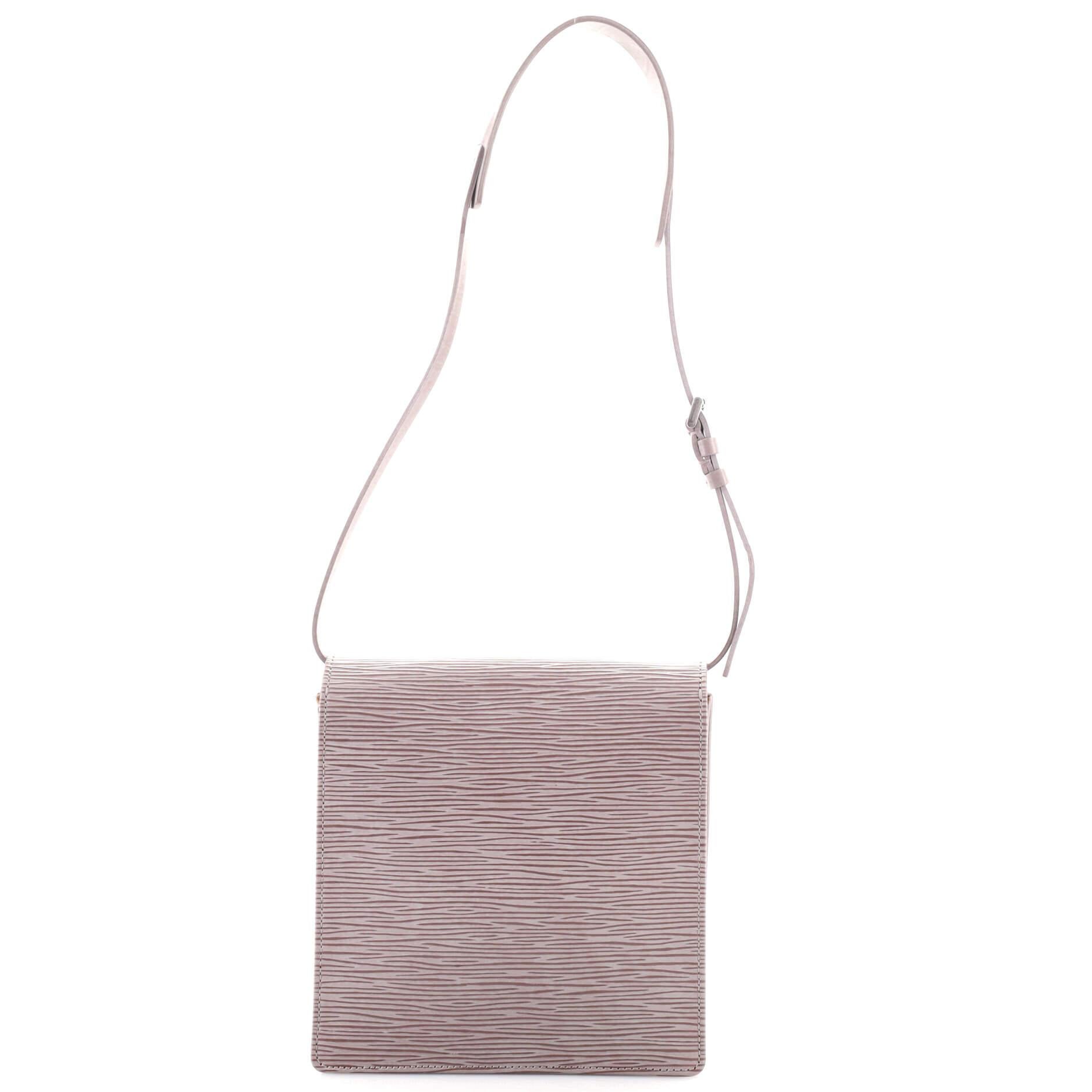 Gray Louis Vuitton Biarritz Shoulder Bag Epi Leather