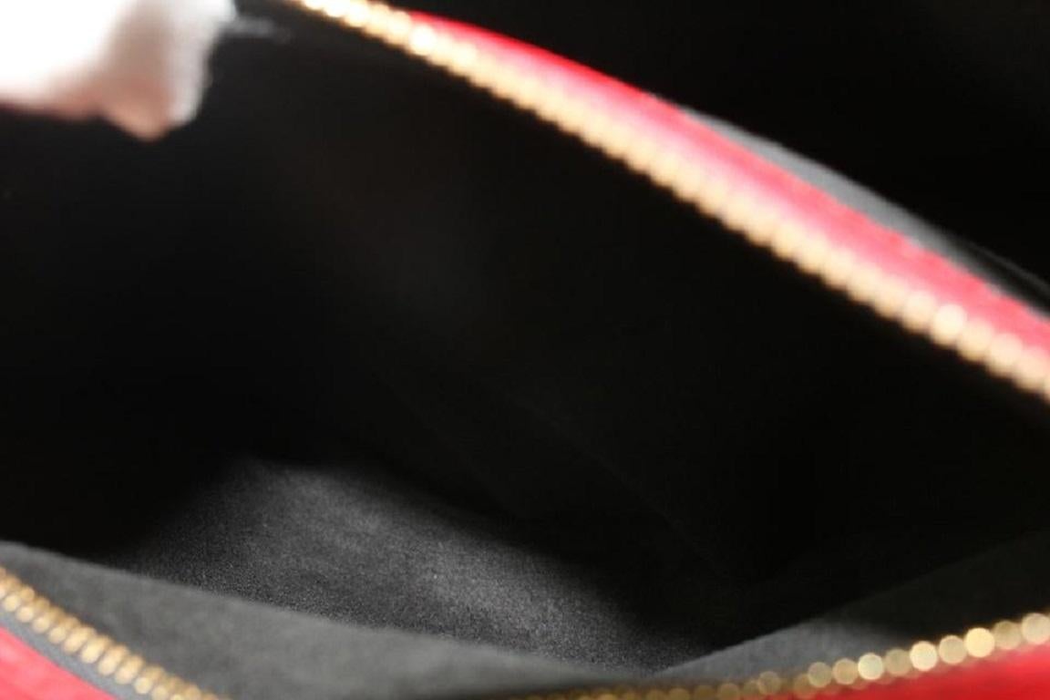 Louis Vuitton Bicolor Black Red Epi Leather Petit Noe Drawstring Bucket Hobo 2