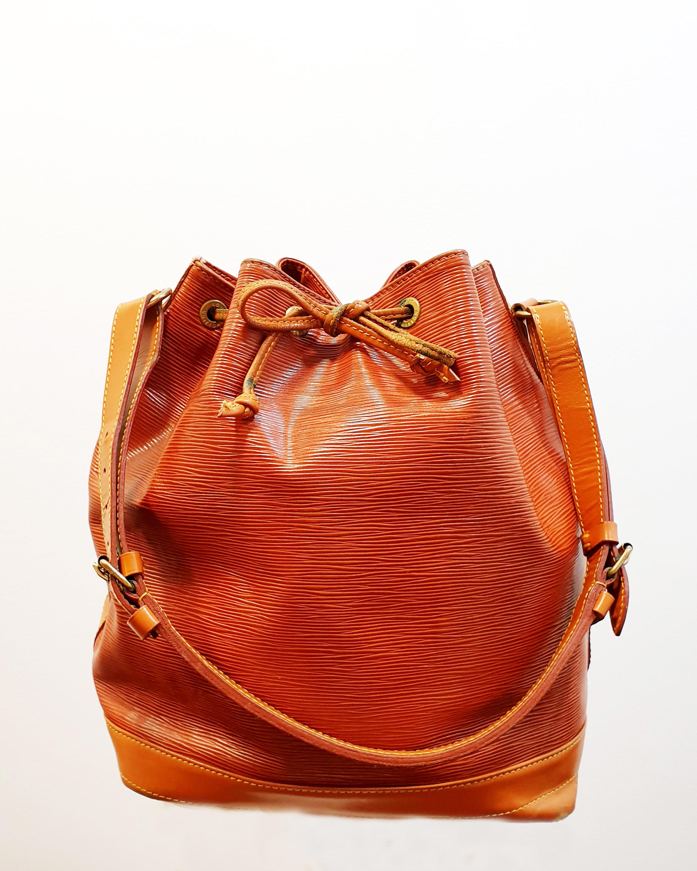brown strappy bag