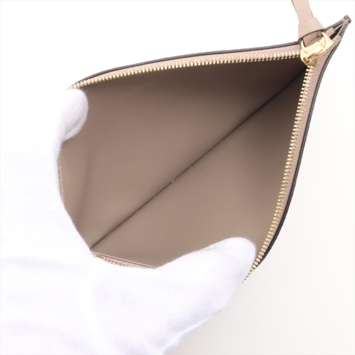 Louis Vuitton Bicolor Empreinte Pochette Félicie Tourterelle x Creme In Good Condition In Humacao, PR