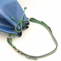 Louis Vuitton Bicolor Epi Noe 865773 Blue Leather Shoulder Bag