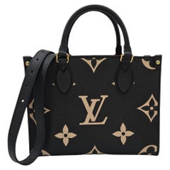 Louis Vuitton Bicolor Giant Monogram Empreinte Onthego PM Tote