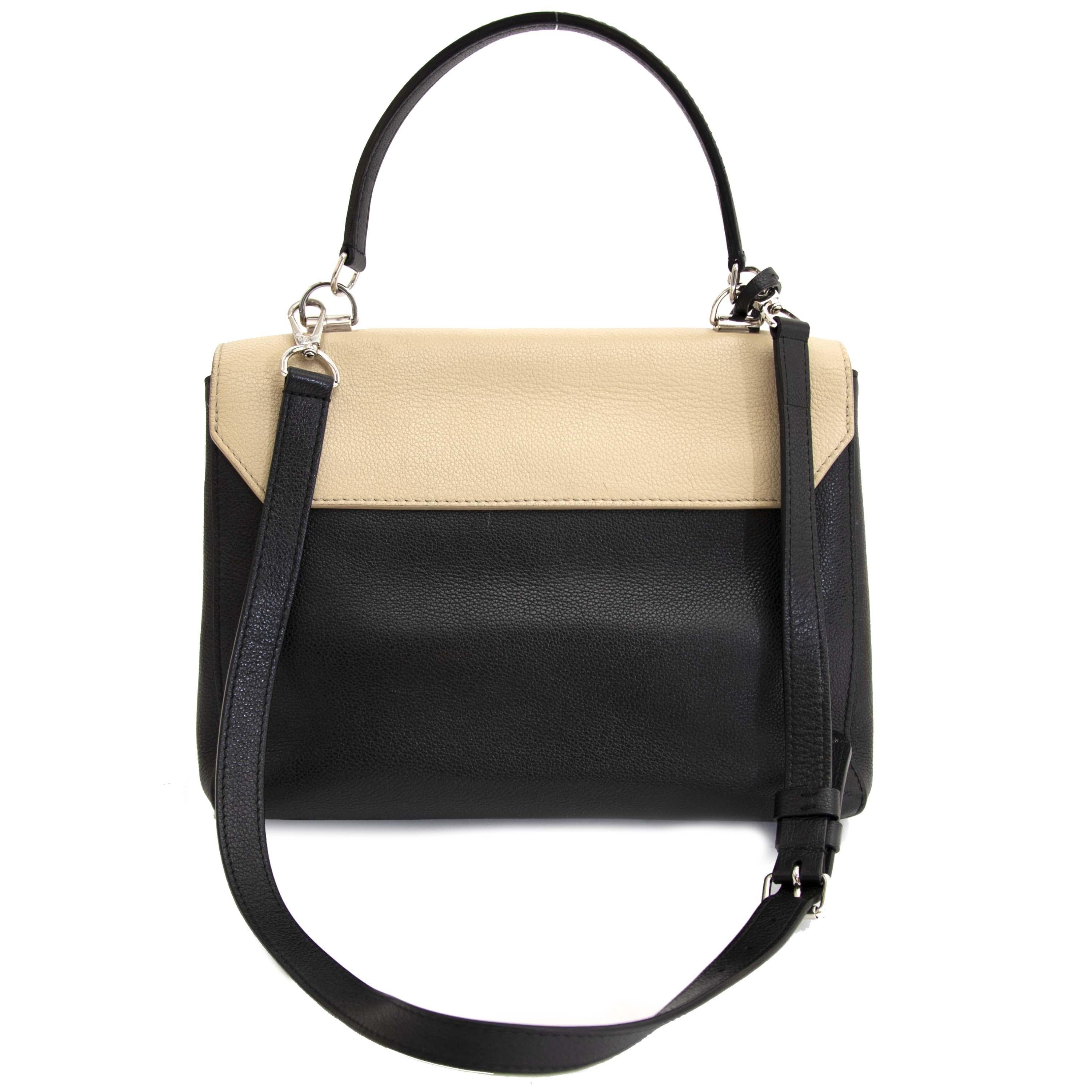Women's Louis Vuitton Bicolor Lockme Noir Vanille Shoulder Bag
