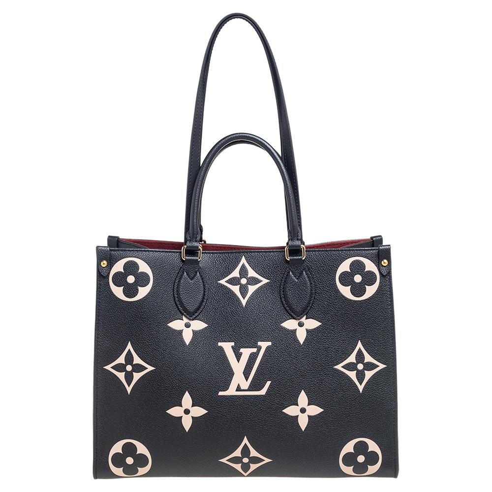 Louis Vuitton Bicolor Monogram Empreinte Leather Giant Onthego MM Bag 2