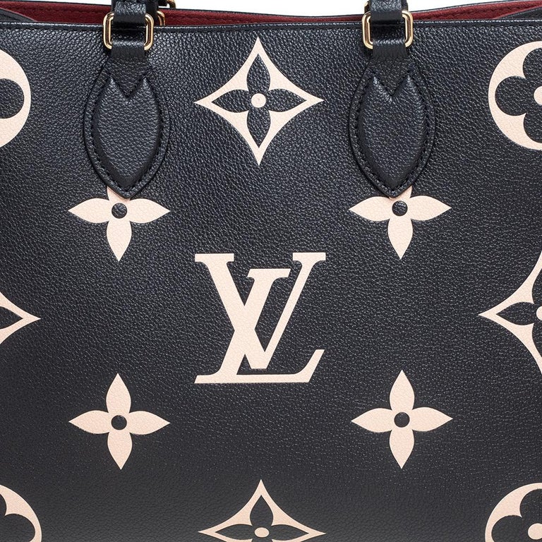 Louis Vuitton Bicolor Monogram Empreinte Leather Giant Onthego MM