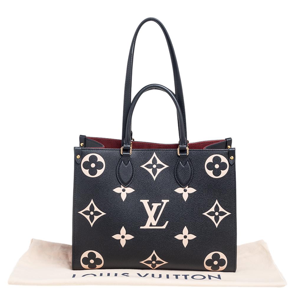 Louis Vuitton Bicolor Monogram Empreinte Leather Giant Onthego MM Bag 1