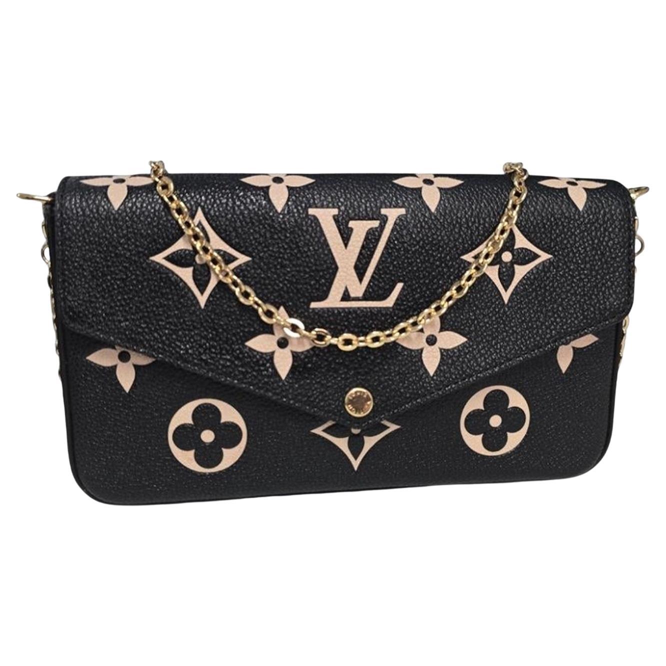 Louis Vuitton Bicolor Monogram Empreinte Pochette Felice For Sale