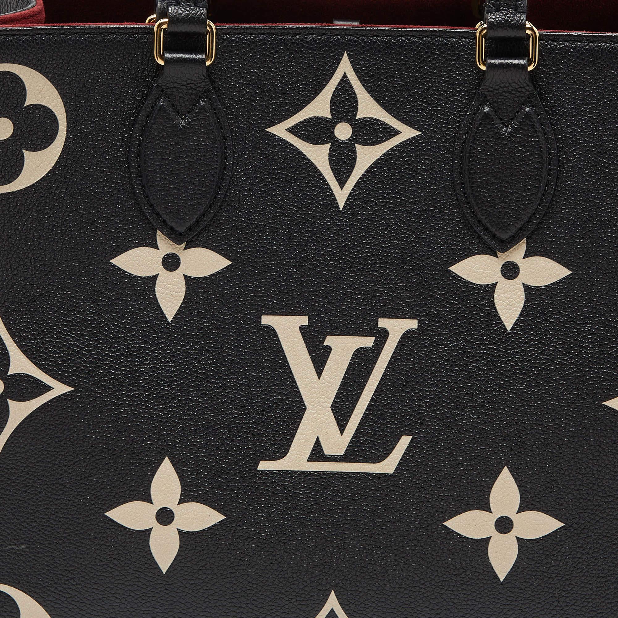 Louis Vuitton Bicolor Monogram Empriente Leather Giant Onthego MM Bag 6