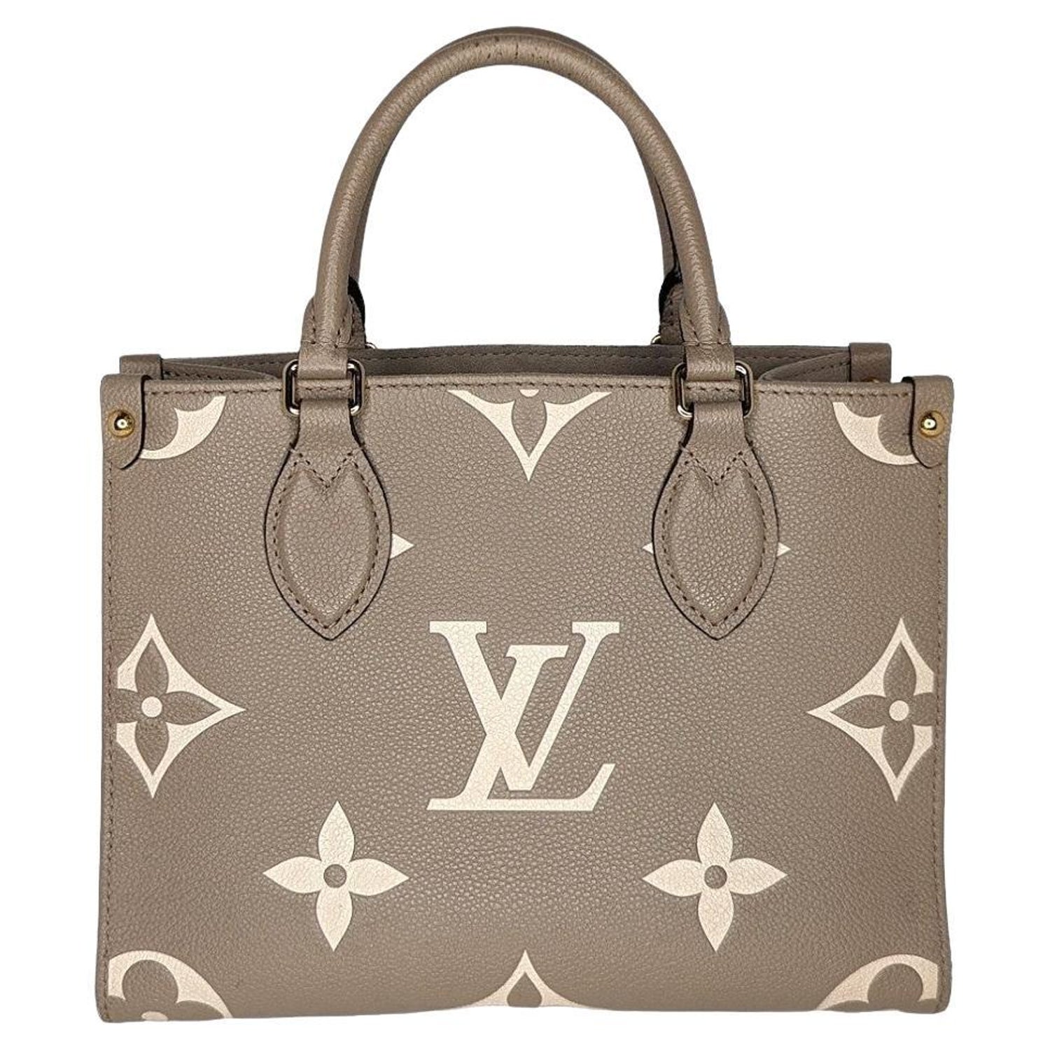 Louis Vuitton Tourterelle Beige/Cream Onthego PM Tote Bag at 1stDibs