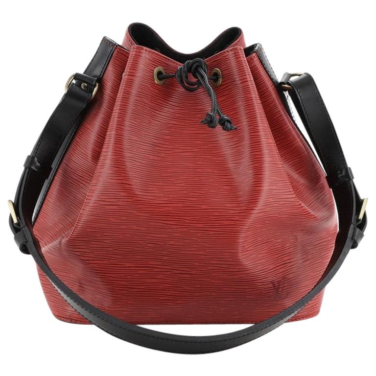Louis Vuitton Bicolor Petit Noe Handbag Epi Leather at 1stDibs