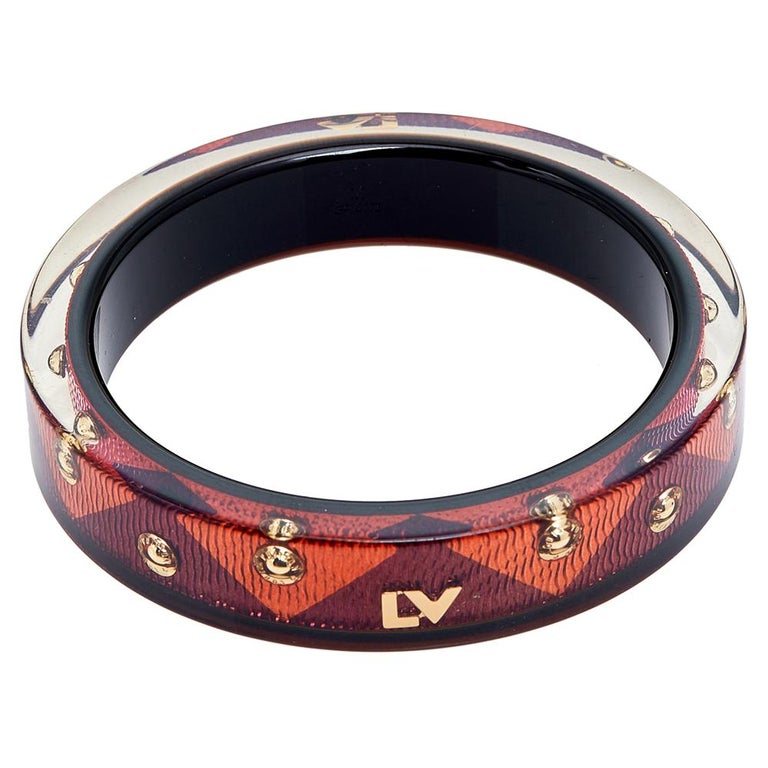 Louis Vuitton Bicolor Resin Bangle Bracelet M at 1stDibs  louis vuitton  bangle bracelet, louis v wristband, where should a bracelet sit on your  wrist