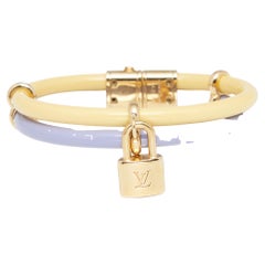 Louis Vuitton Bicolor Vernis Leather Keep It Twice Bracelet