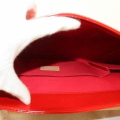 Louis Vuitton Biscayne Bay Gm 869144 Red Monogram Vernis Leather Shoulder Bag