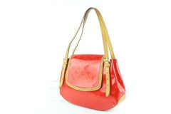 Louis Vuitton Biscayne Bay Vernis Gm 229430 Red Patent Leather Shoulder Bag