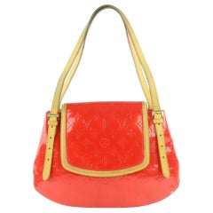 Louis Vuitton Biscayne Bay Vernis Gm 229430 Red Patent Leather Shoulder Bag