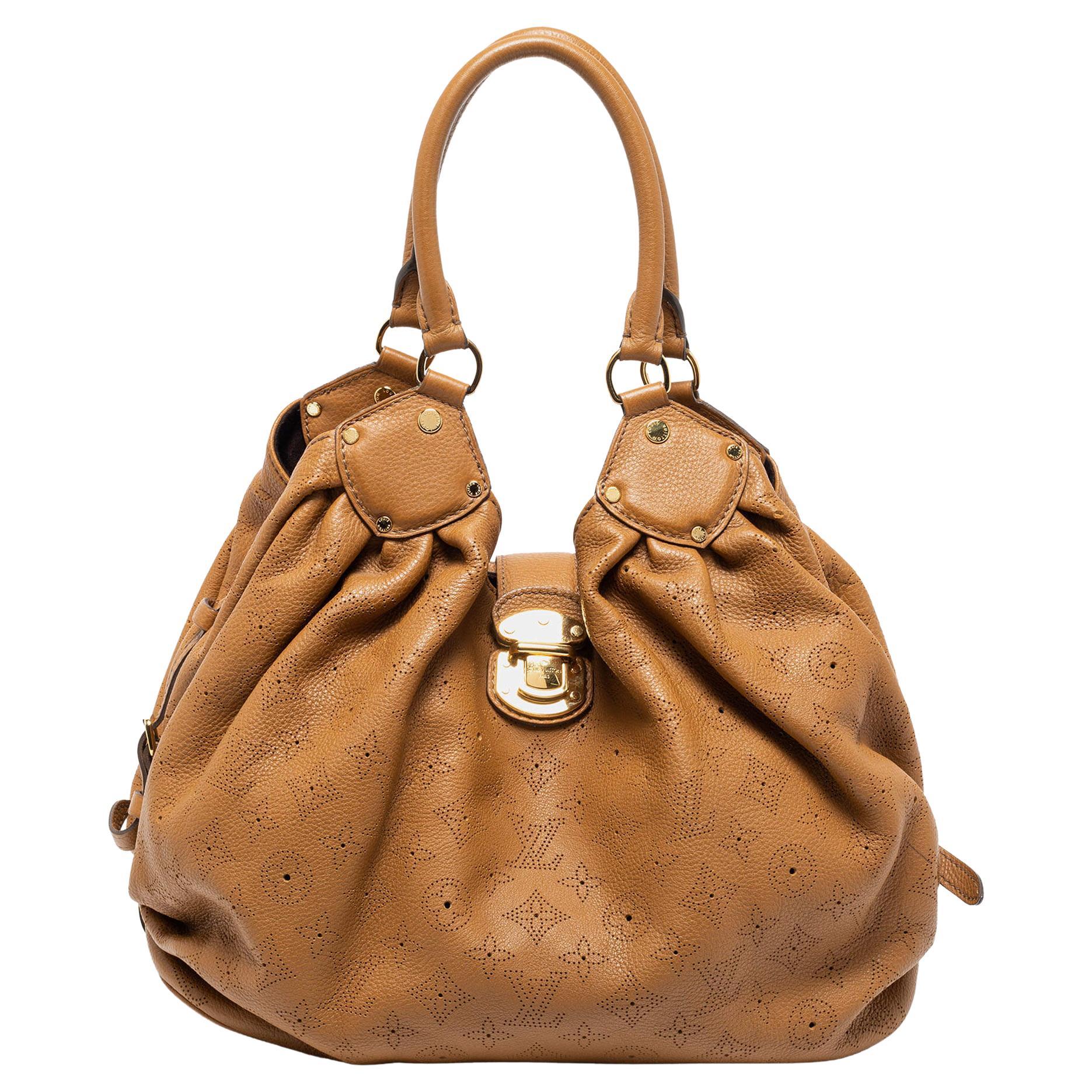 Louis Vuitton Biscuit Monogram Mahina Leather Surya L Bag